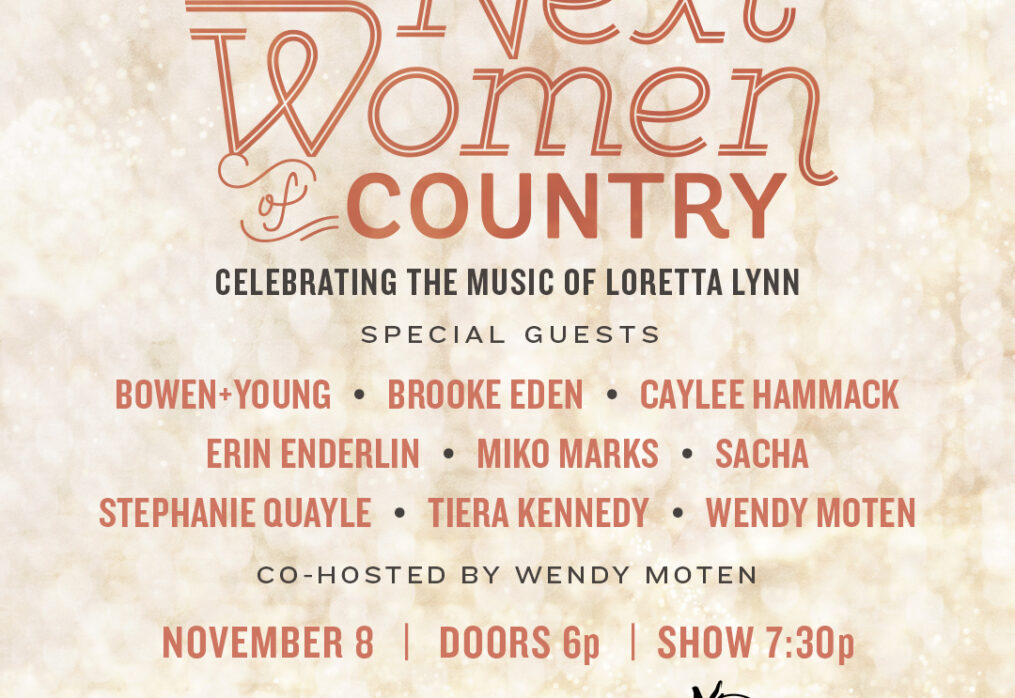 CMT announces line-up for “Next Women Of Country: Celebrating The Songs Of Loretta Lynn” showcase on Tuesday, November 8th at City Winery Nashville