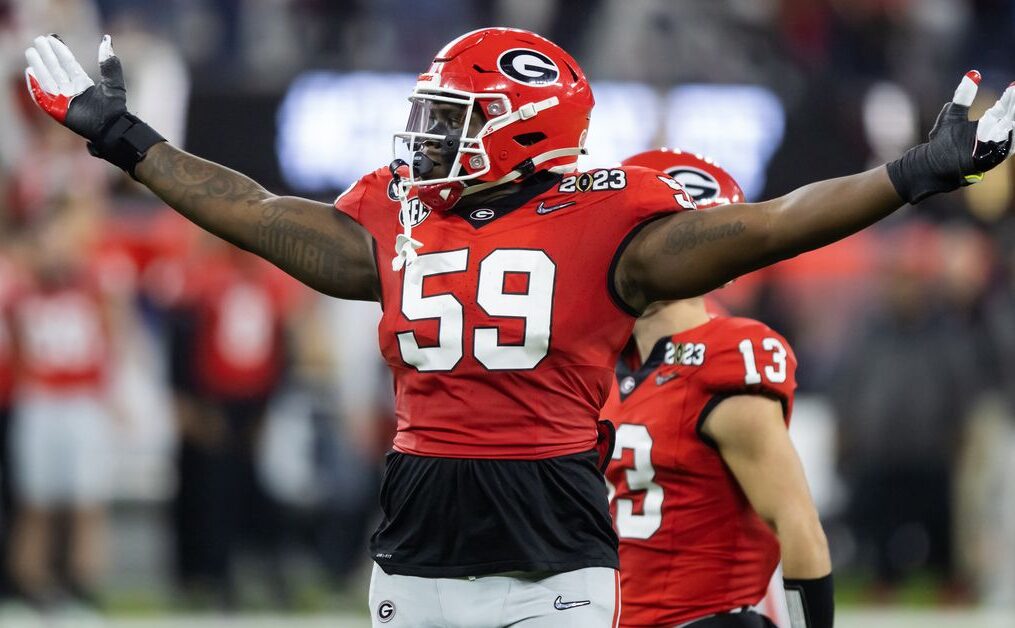 Talented Georgia left tackle Broderick Jones isn’t a finished product, but his ceiling is high